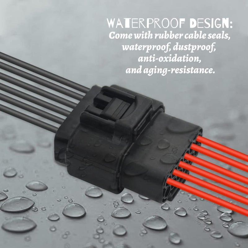 WMYCONGCONG 3 Kits 12 Pin Way Waterproof Electrical Connector Plug for Car Automotive (12 Pin) - Image 4